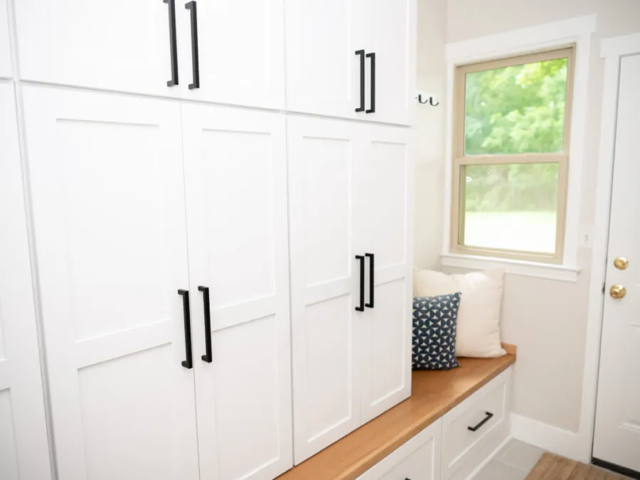 Mudroom with built-ins